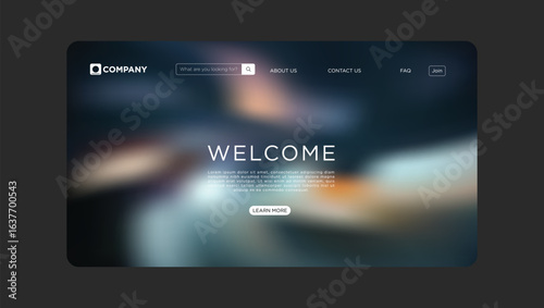 Sleek website template welcomes visitors with modern design and intuitive navigation for easy browsing