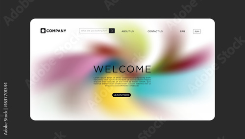 Welcome to our modern website with a trendy abstract background and intuitive navigation