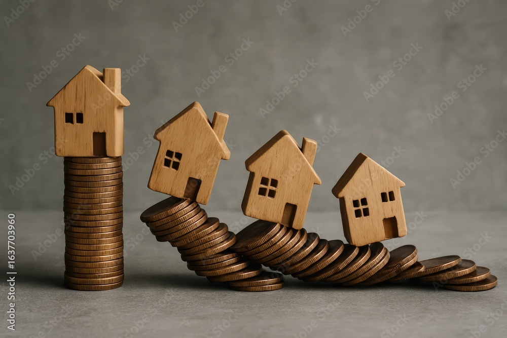 custom made wallpaper toronto digitalReal Estate Market Collapse Concept