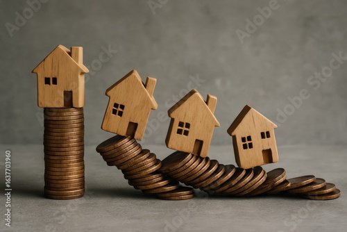 Real Estate Market Collapse Concept
