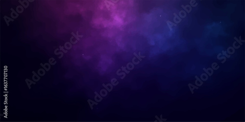 Dark blue abstract background with smoky clouds and subtle light effects