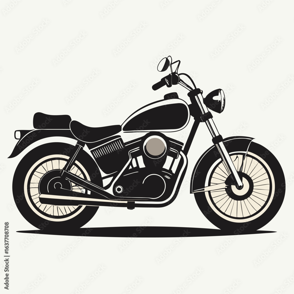 Fototapeta premium motorcycle isolated on white background