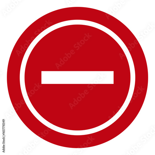 Free Download Red prohibition symbol no mark vector - GFXLoad