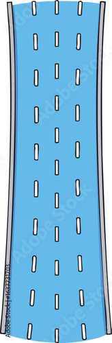 Blue fabric strip with white stitches vertical pattern textile vector design illustration 