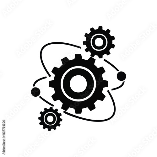 (Minimalist White Circles on Black. Three glowing white orbs contrast sharply with the dark void. This modern graphic features subtle organic shapes in the background, conveying balance and digital.)