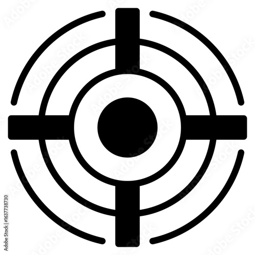Scope outline mixed icon