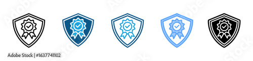Credibility icon sheet multiple style collection