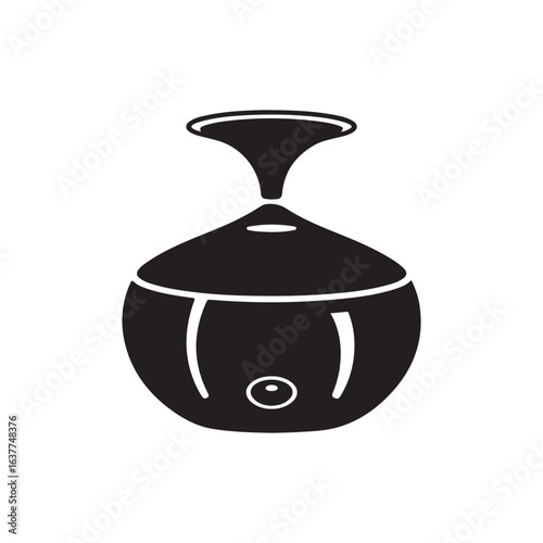 Humidifier Silhouette Icon - A Modern Home Appliance Vector
