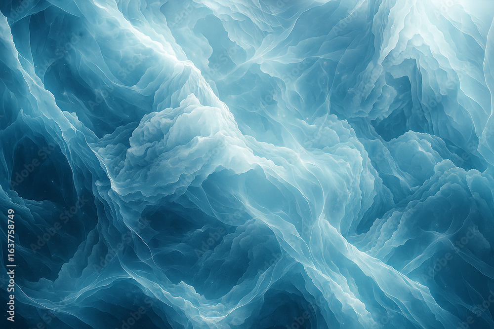 Abstract swirling blue and white ethereal clouds or smoke texture Abstract swirling blue and white ethereal clouds or smoke texture