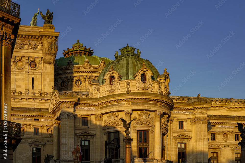 Fototapeta premium exterior facade of the Opéra Garnier , concert hall in Paris, France