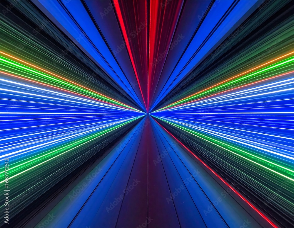 custom made wallpaper toronto digitalAbstract image of radiating, multicolored lines converging at the center, creating a sense of depth and speed