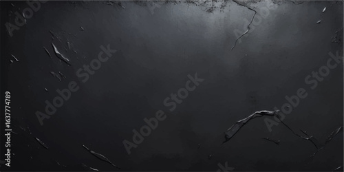 Blackboard with chalk and rain texture dark vintage grunge background