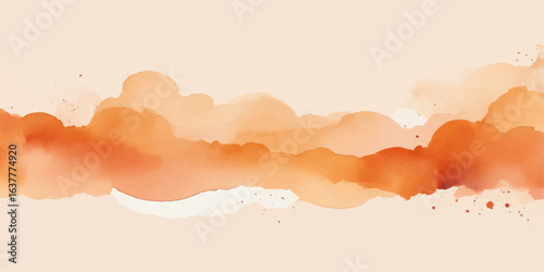 Abstract grunge background with clouds sun and colourful sky at sunset