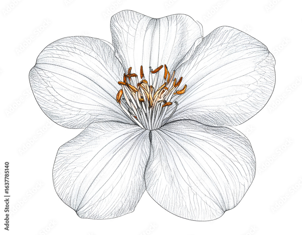 Fototapeta premium white flower isolated on white png image
