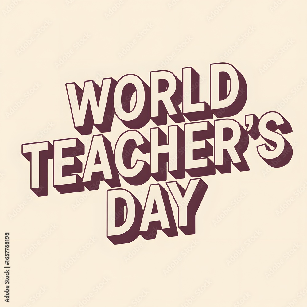 Fototapeta premium World Teacher Day