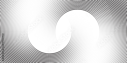 Black mascara circular texture, brush stroke isolated on white background. vector illustration modern eps10