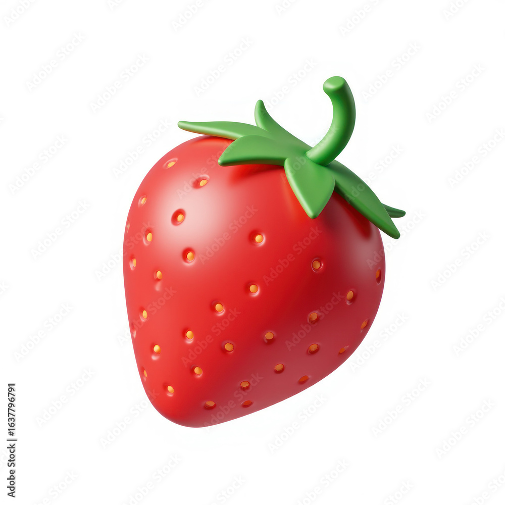 Obraz premium 3D Rendered Strawberry