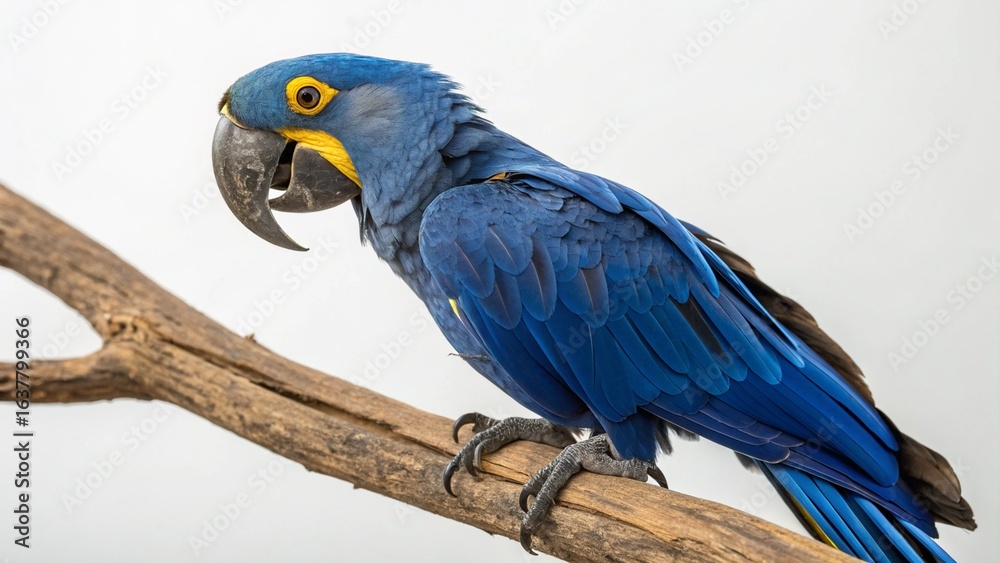Obraz premium Hyacinth Macaw on studio background