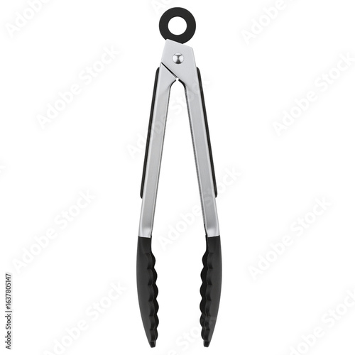 Canvas Print Modern kitchen tongs with silicone tips