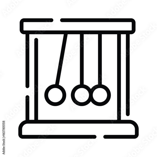 Visually appealing outline style icon of pendulum