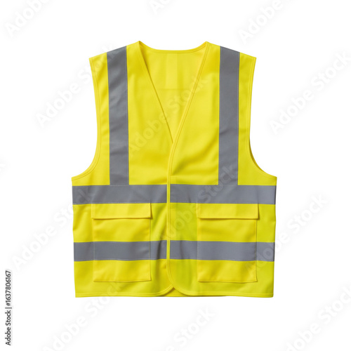 Obraz na plátně High-visibility safety vest with reflective stripes