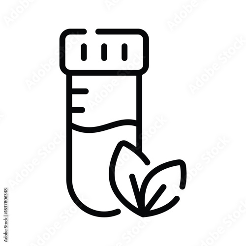 An outline icon of science based plant test kit