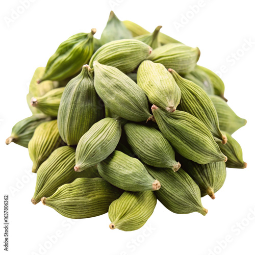 Wallpaper Mural Pile of Green Cardamom Pods on Transparent Background, Culinary Spice Ingredient Torontodigital.ca