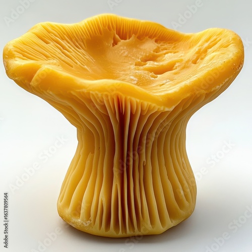 Vibrant Yellow Mushroom with Unique Texture and Distinctive Shape for Nature and Culinary Uses