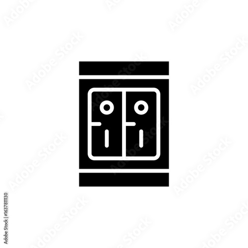 Lighting switch button icon