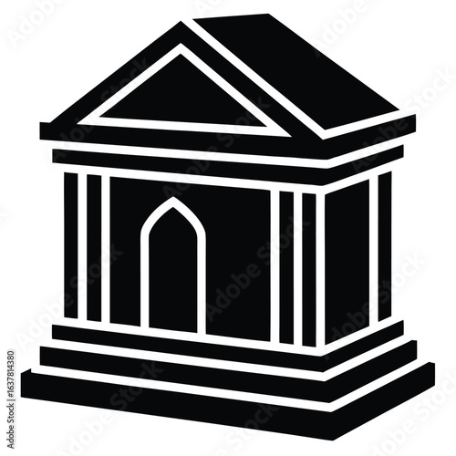 crypt vector icon