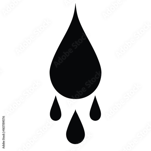 blood drip vector icon