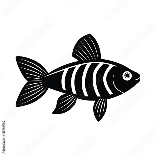 single fish silhouette 