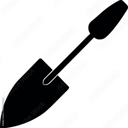 Trowel silhouette icon vector illustration