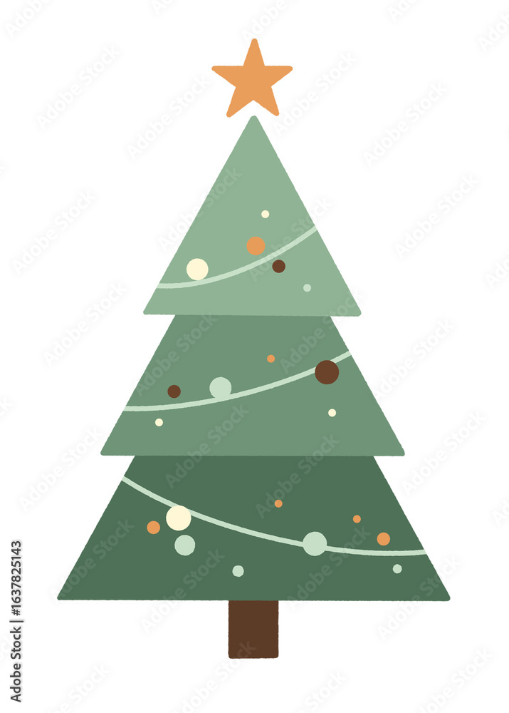 Fototapeta premium green christmas tree