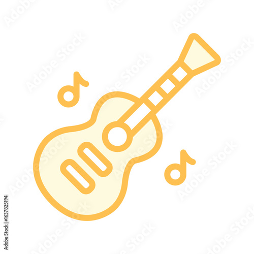 Guitar  duotone line icon , vector, pixel perfect, illustrator file 

