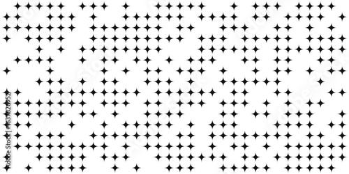 Vector pattern with star rhombus shapes. Modern y2k texture. Diamond backdrop.