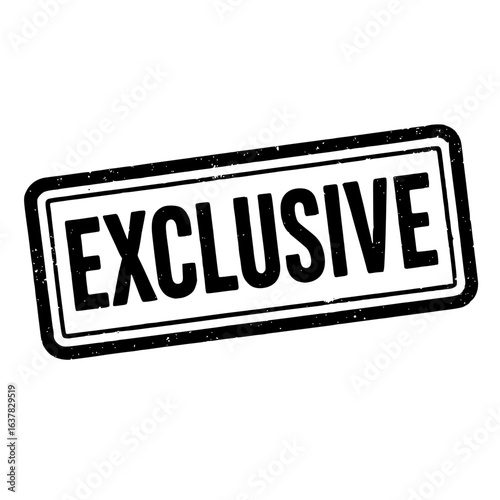 exclusive stamp vector illustration