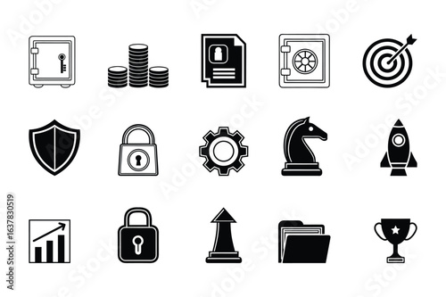 Business teamwork, team building, work group and human resources minimal thin line web icon set. Outline icons collection.
Simple vector illustration.