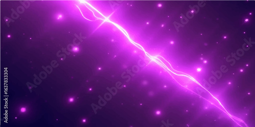 Blue star-filled abstract background with a bright, glowing, and magical cosmic design