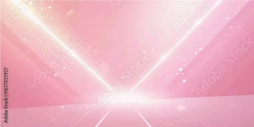 Bright pink shiny star magic wave abstract background illustration wallpaper