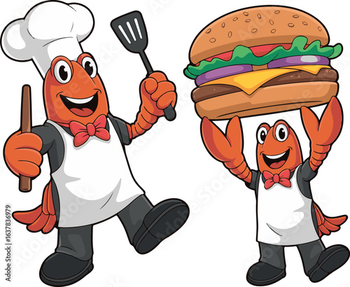 cartoon, vector, animal, illustration Print