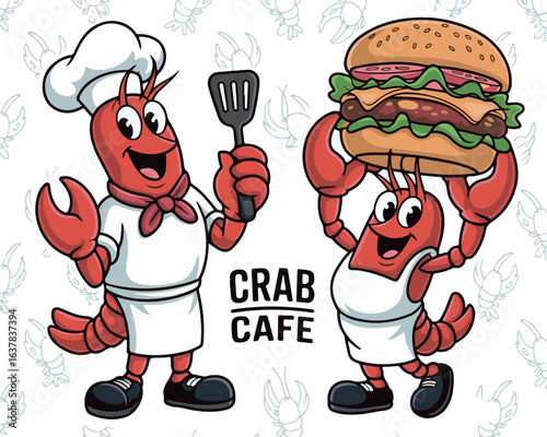 cartoon, vector, animal, illustration Print
