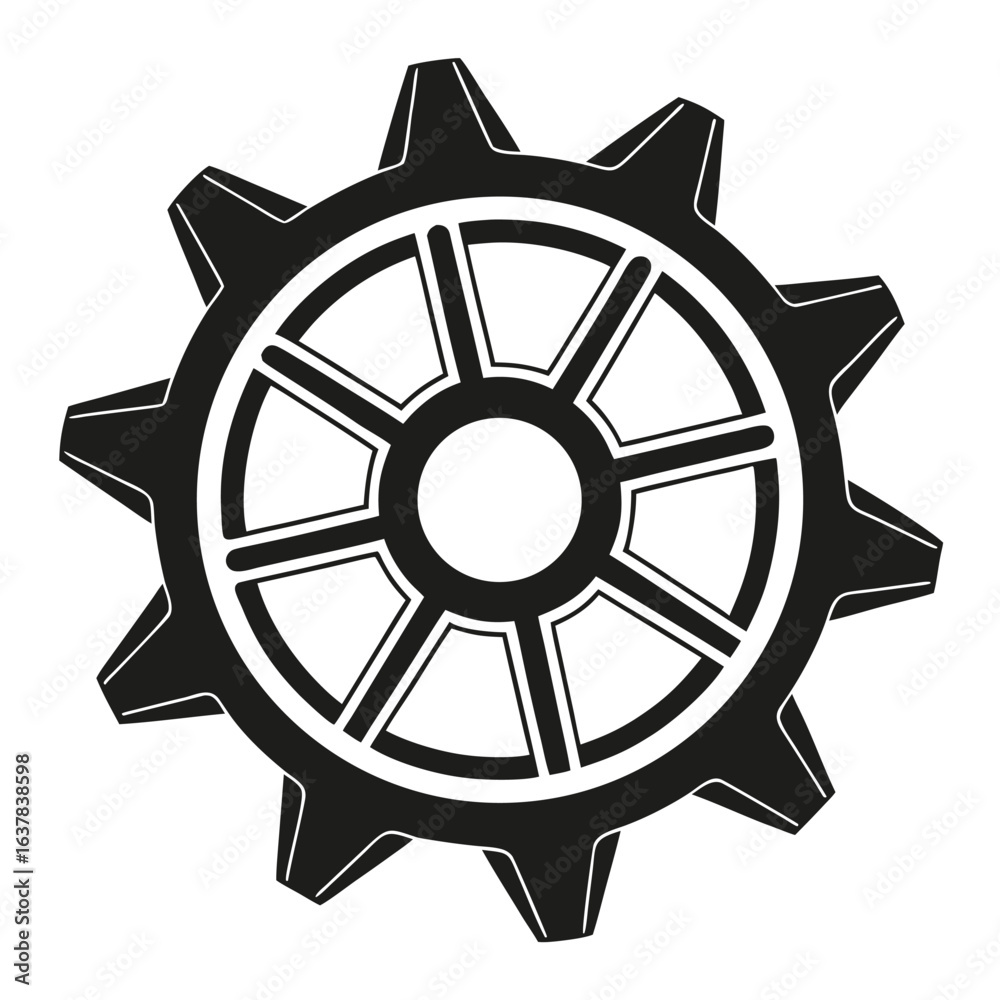 Obraz premium steering wheel vector illustration
