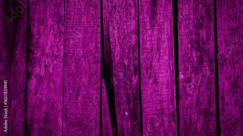 Full Frame Photo of Weathered Magenta Wooden Plank Texture