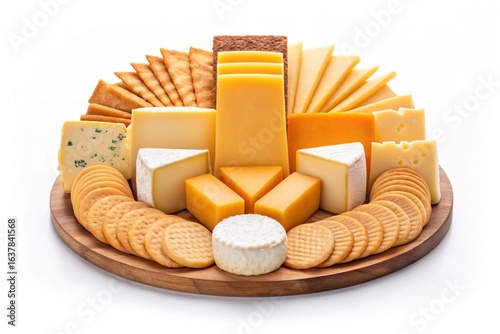 Generated title for Variety of Gourmet Cheeses on a Cheeseboard Culinary Still Life Isolated on White Background_upscaled.jpg