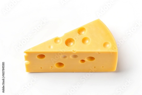 Generated title for Yellow Maasdam Cheese Slice Dairy Product Isolated on White Background_upscaled.jpg