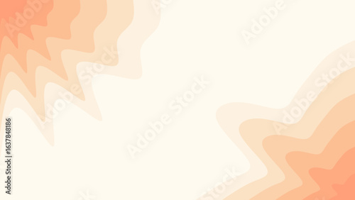 A serene abstract background featuring soft, flowing peach and cream colored organic wave patterns, perfect for modern design projects or tranquil digital art.