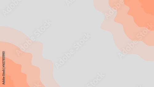 Abstract background with soft wavy layers of peach and light gray creating a gentle, calming visual texture.