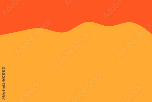 A vibrant abstract background featuring warm orange and terracotta hues, separated by a gentle, undulating curve, creating a modern and inviting design.