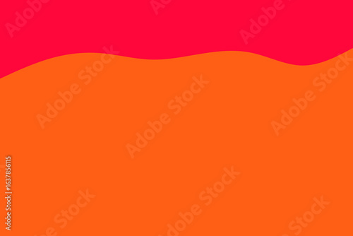 A vibrant abstract background featuring a dynamic wavy separation between bold orange and subtle red hues, perfect for modern design projects.